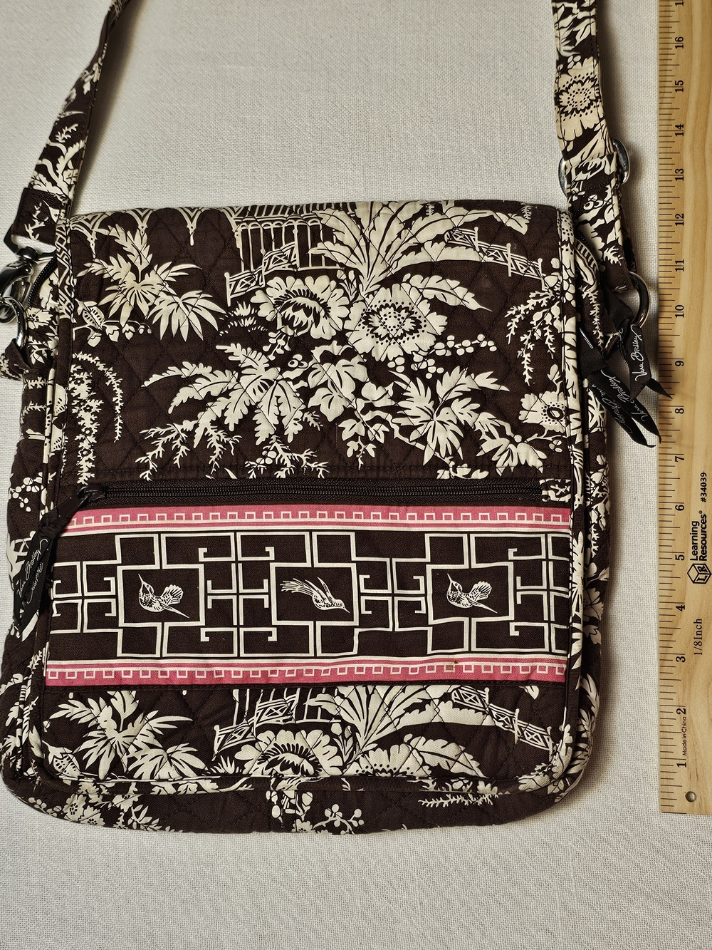 Vera Bradley Imperial Toile crossbody Messenger handbag - Picture 2 of 7